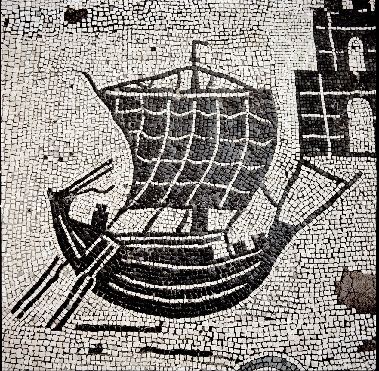 Una nave nel porto di Ostia da Roman