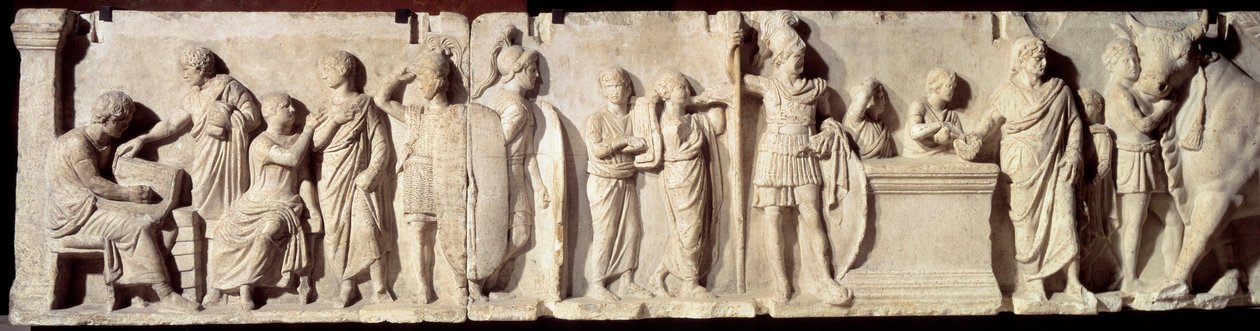 Antica Roma: rilievo noto come Domizio Enobarbo da Roman