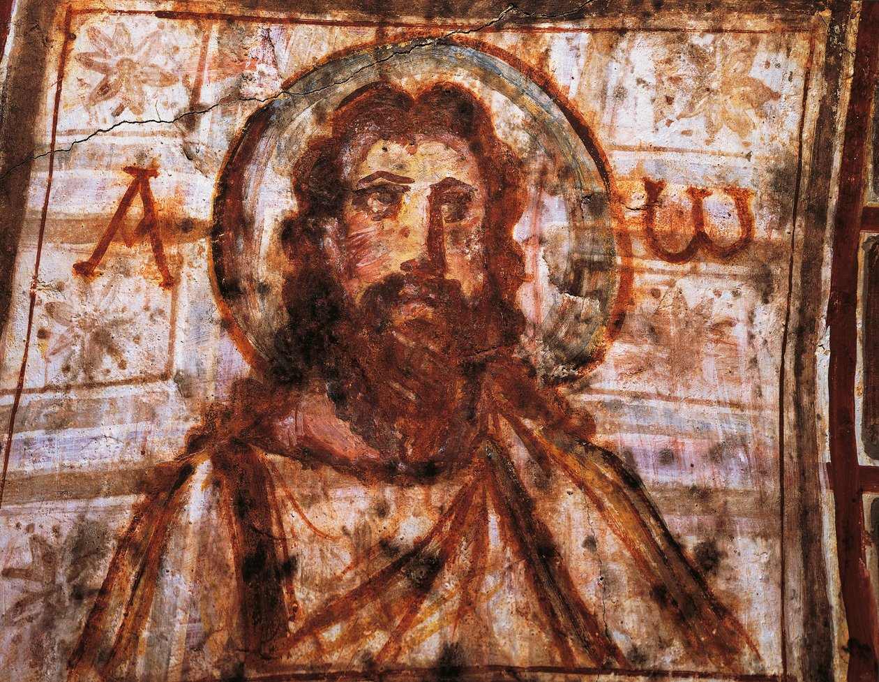 Busto di Cristo, Catacombe di Commodilla, Roma da Roman