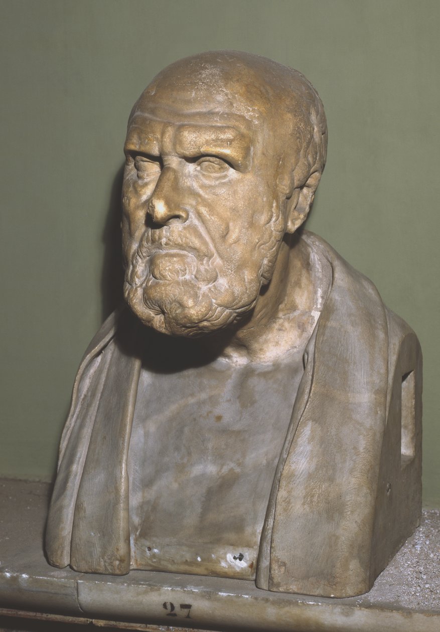 Busto di Crisippo di Soli, copia romana dell