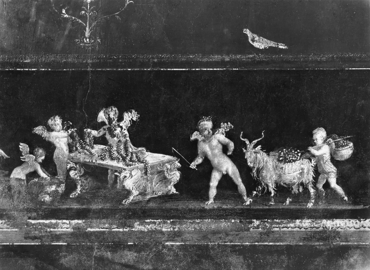 Cherubini che Vendono Fiori, fregio dall