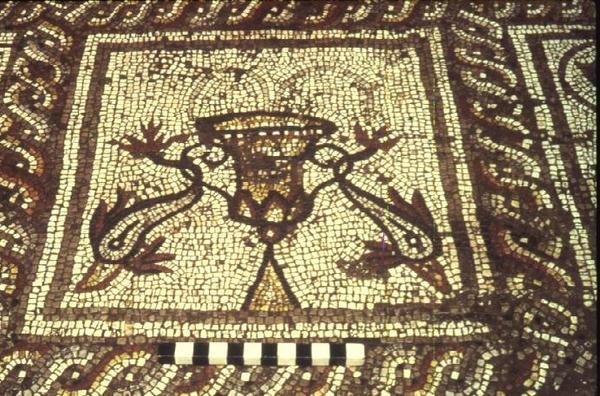 Mosaico del delfino, Insula XXVIII, Edificio 3, II secolo a.C. da Roman