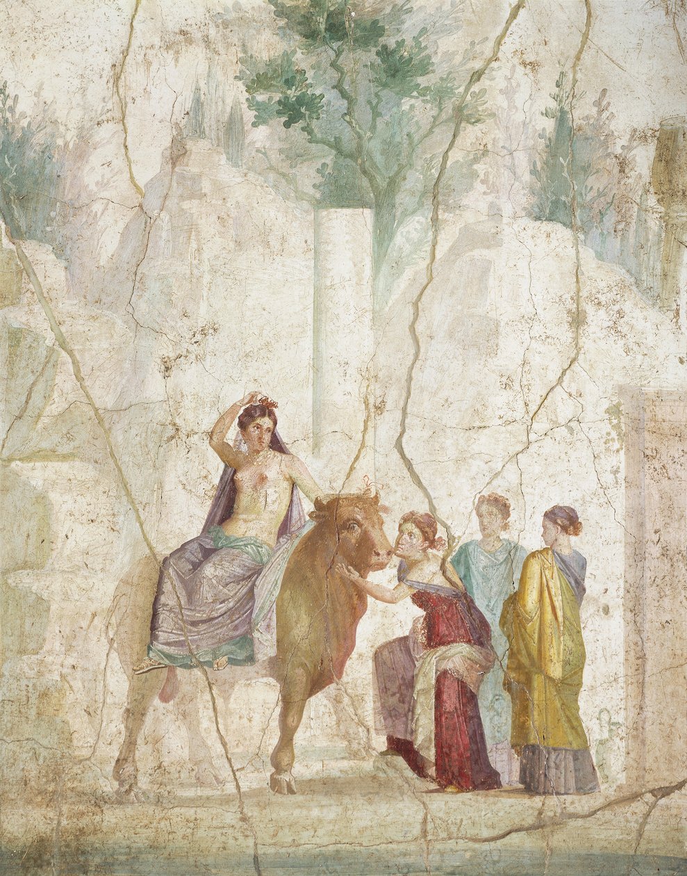 Affresco raffigurante il Ratto d