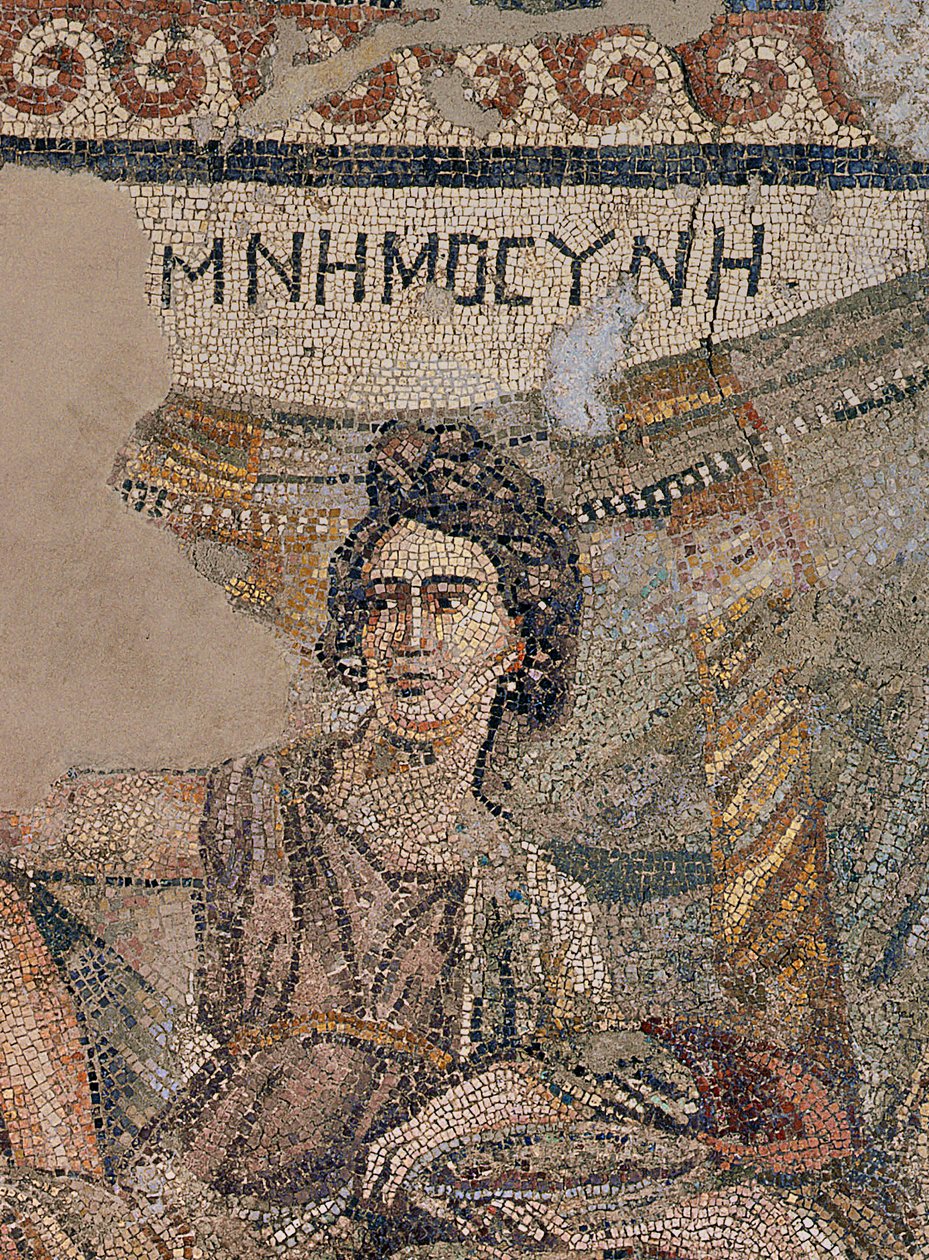 Simposio funerario, dalla necropoli di Antiochia, fine IV secolo d.C. (mosaico) (dettaglio) da Roman