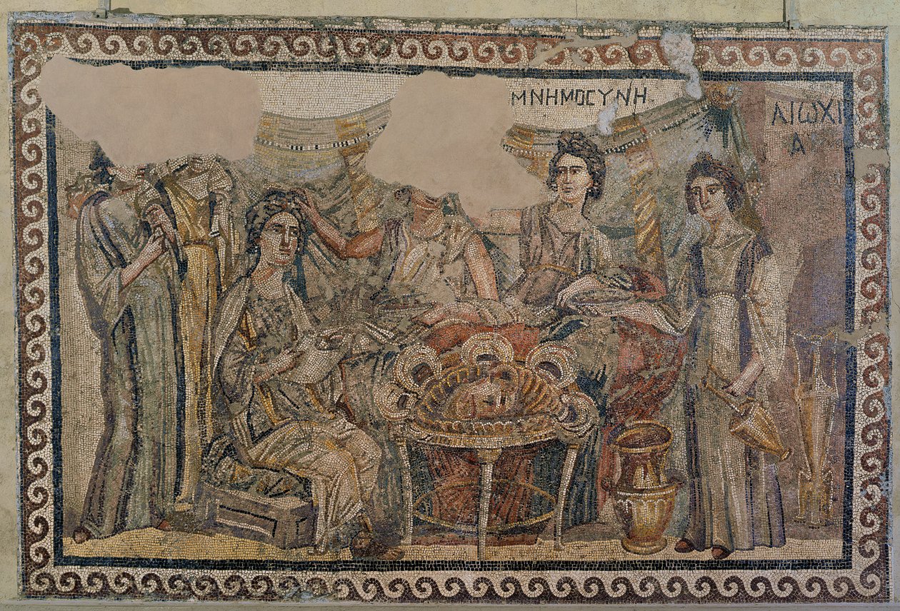 Simposio funerario, dalla necropoli di Antiochia, fine IV secolo d.C. da Roman