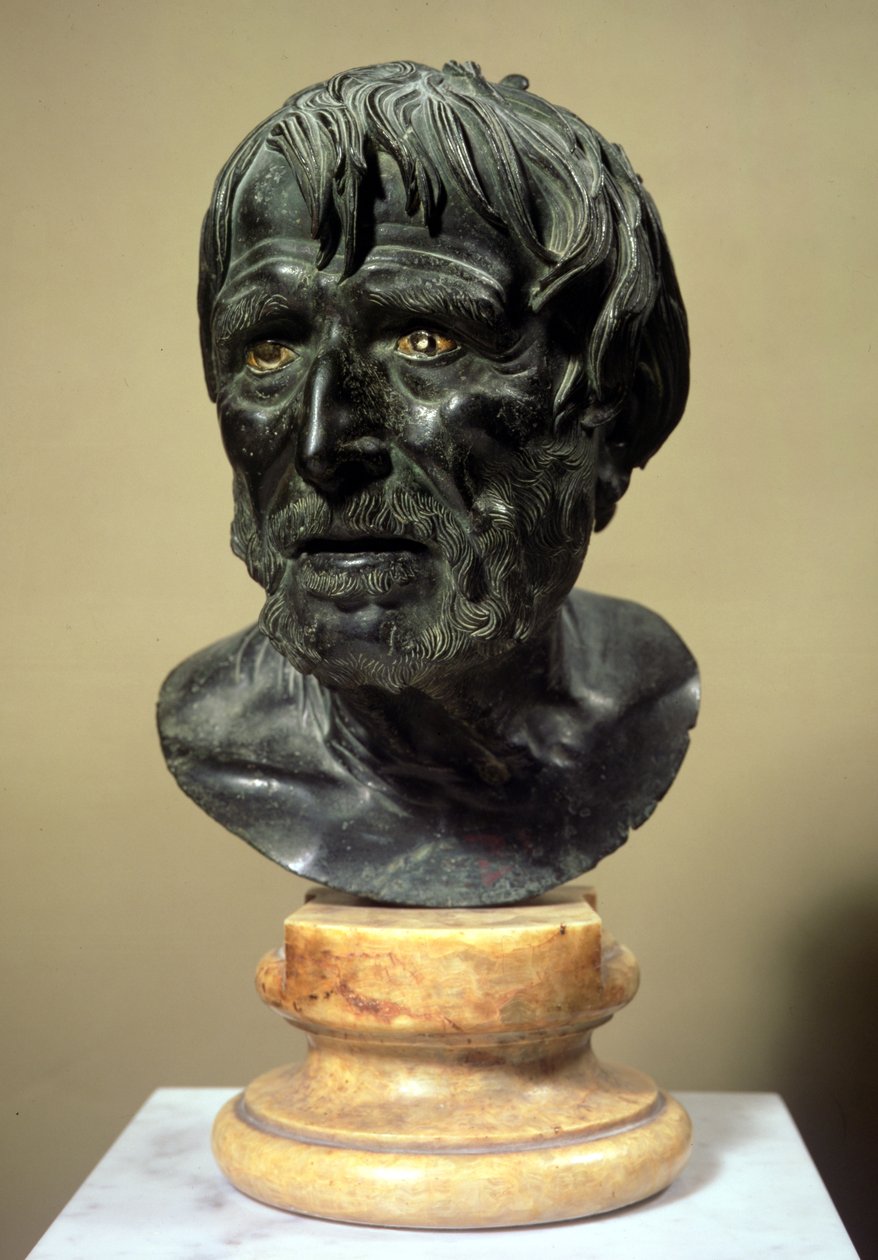 Testa di Seneca (c.4 a.C.-65 d.C.) da Roman