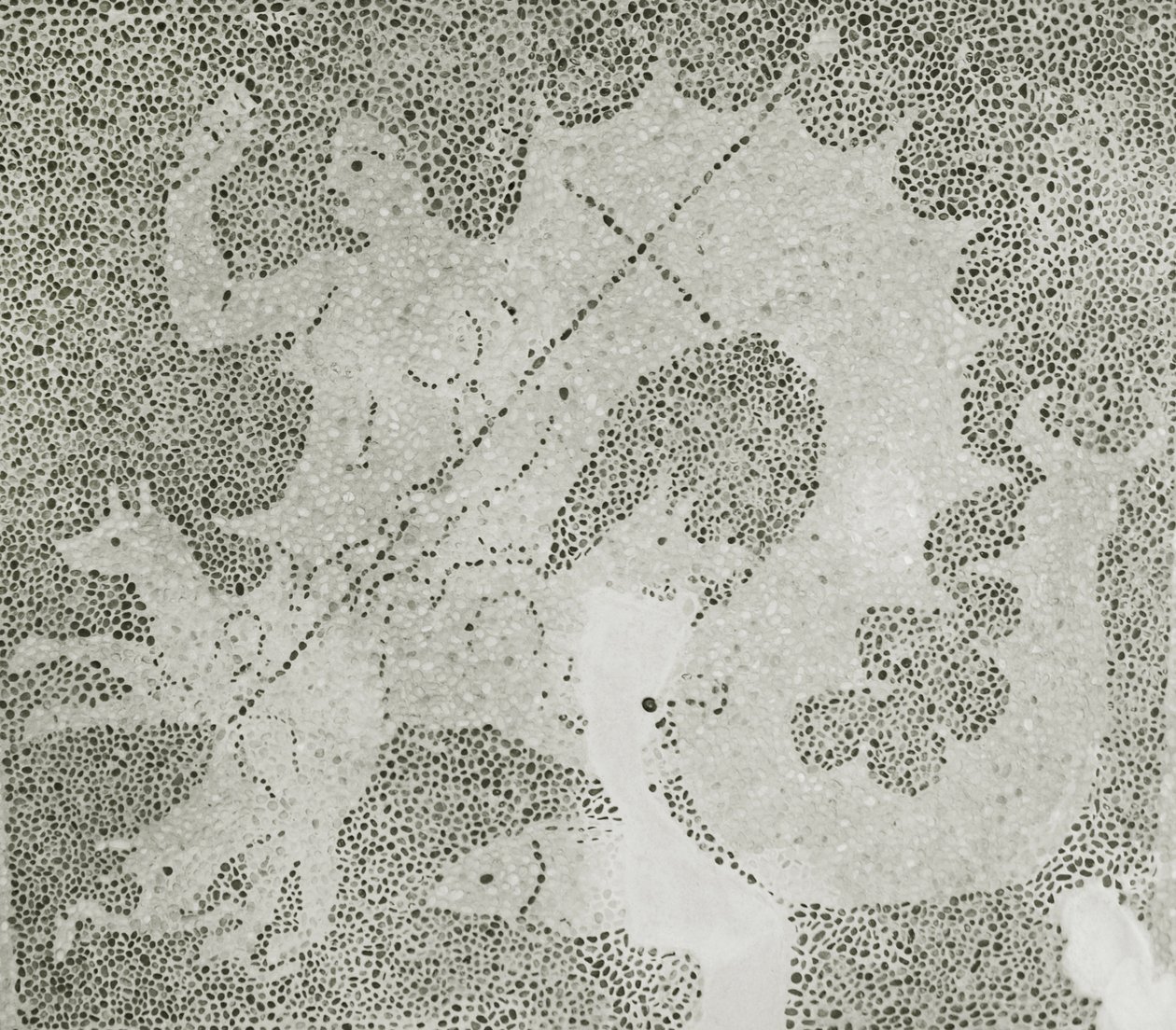 Mosaico ellenistico di Scilla e Cariddi che custodiscono lo stretto (dettaglio) da Roman