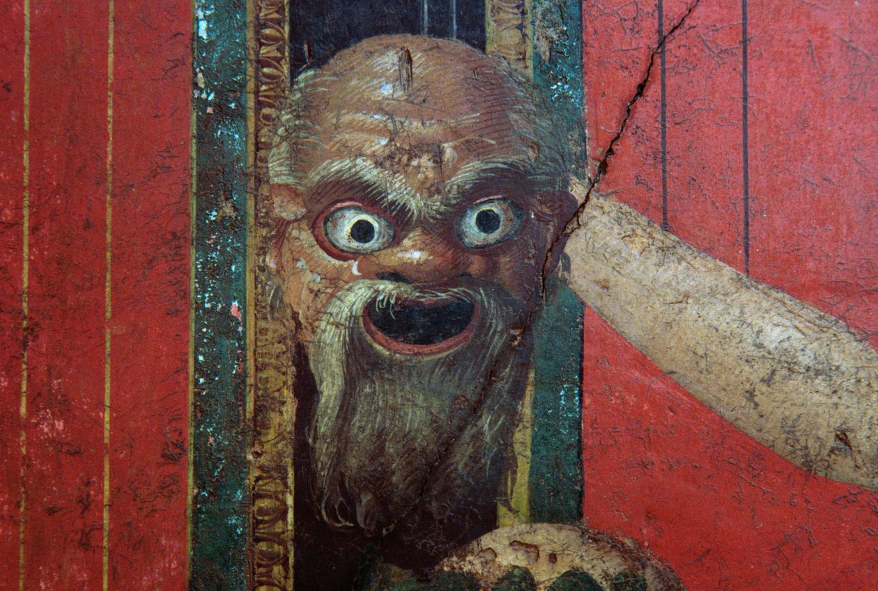 Riti di iniziazione del culto di Dioniso, affresco dalla Villa dei Misteri da Roman