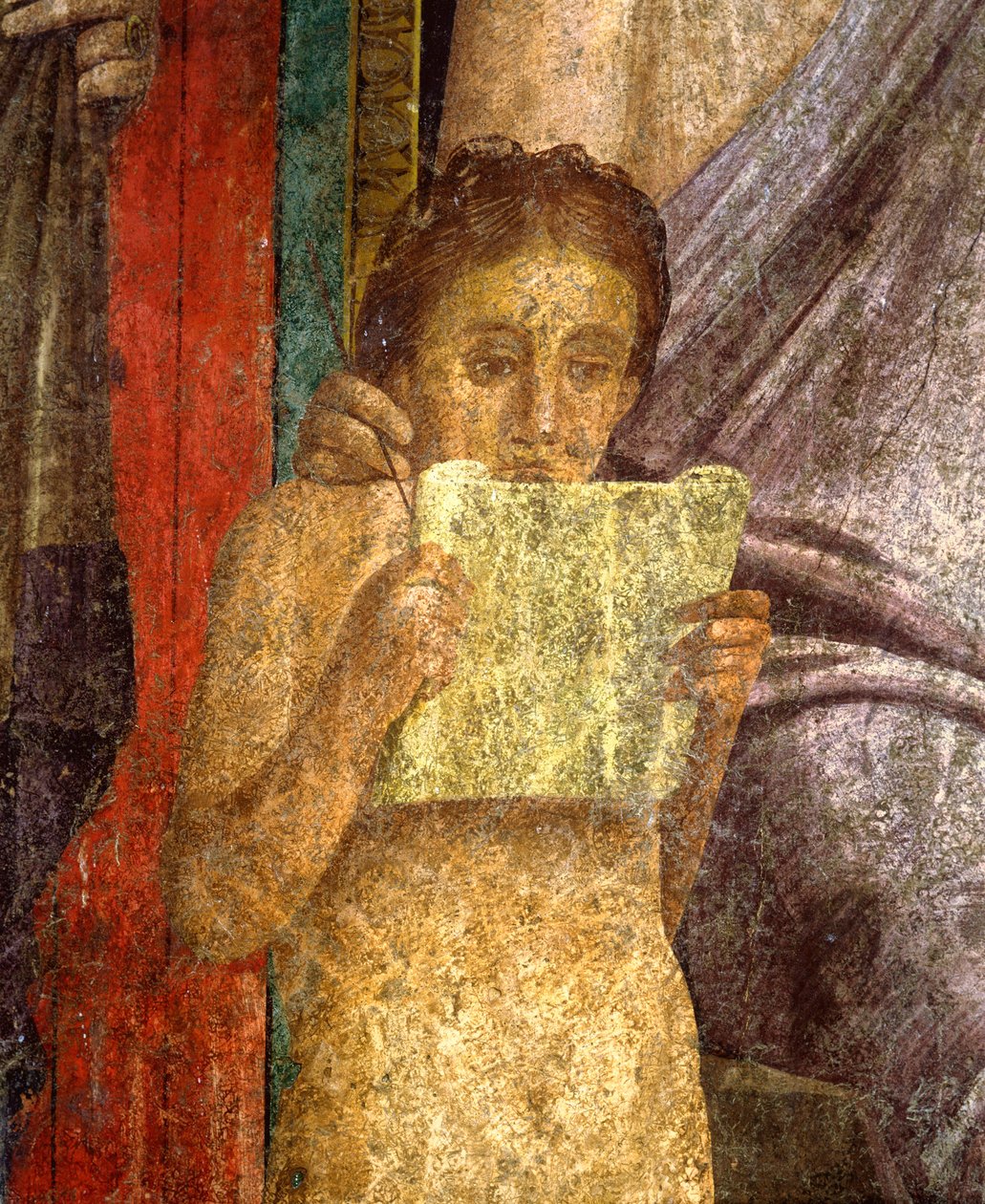 Riti iniziatici del culto di Dioniso, affresco della Villa Dei Mysteri da Roman
