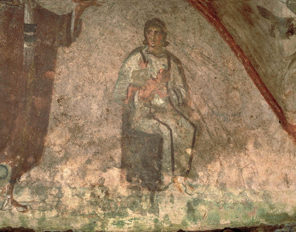 Madre e bambino, Cubiculum della Velatio (affresco) da Roman