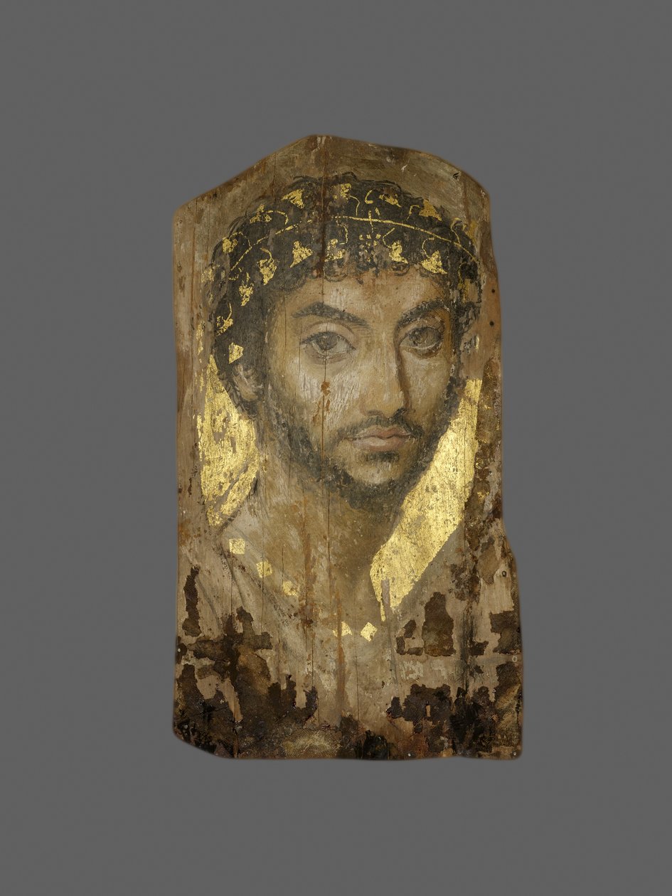 Ritratto di una mummia di un uomo, Egitto, regione del Fayum da Roman