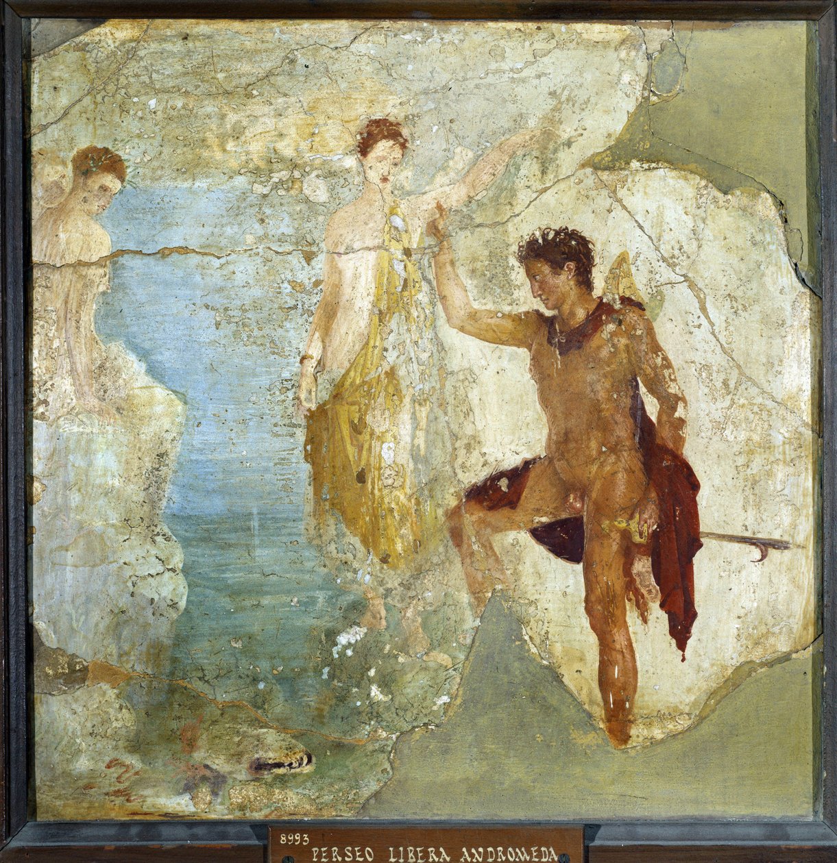 Perseo libera Andromeda (affresco) (dettaglio) da Roman