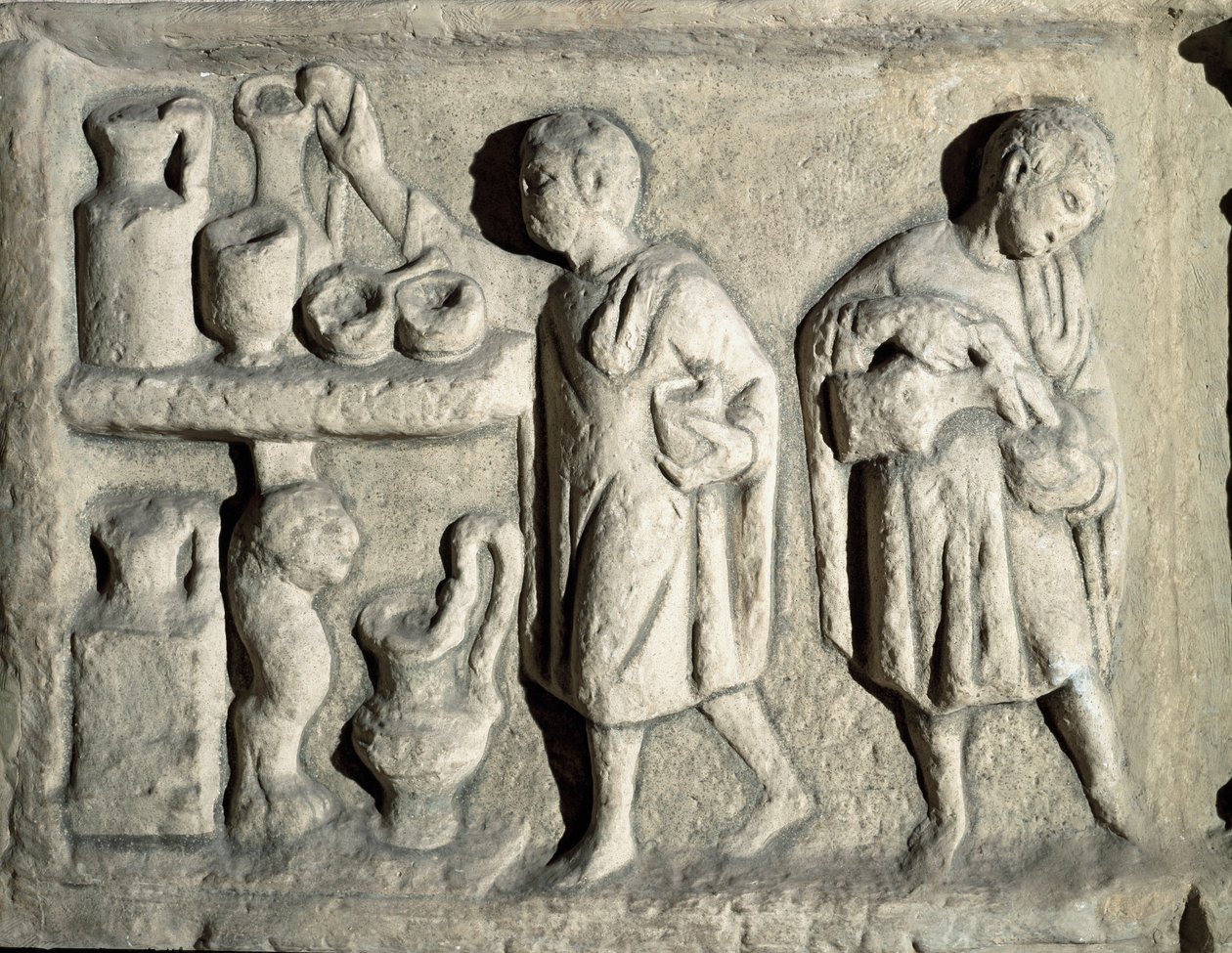 Arte romana: "Domestico al lavoro" I secolo d.C. Roma, Museo della Civiltà Romana da Roman