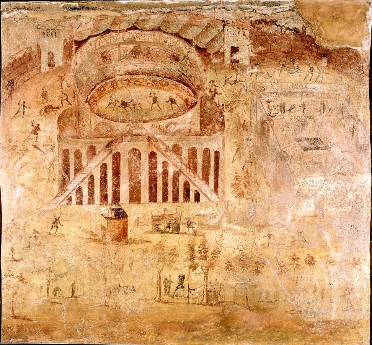 Arte romana: "Violenta lotta tra gli abitanti di Nocera e i Pompeiani nell