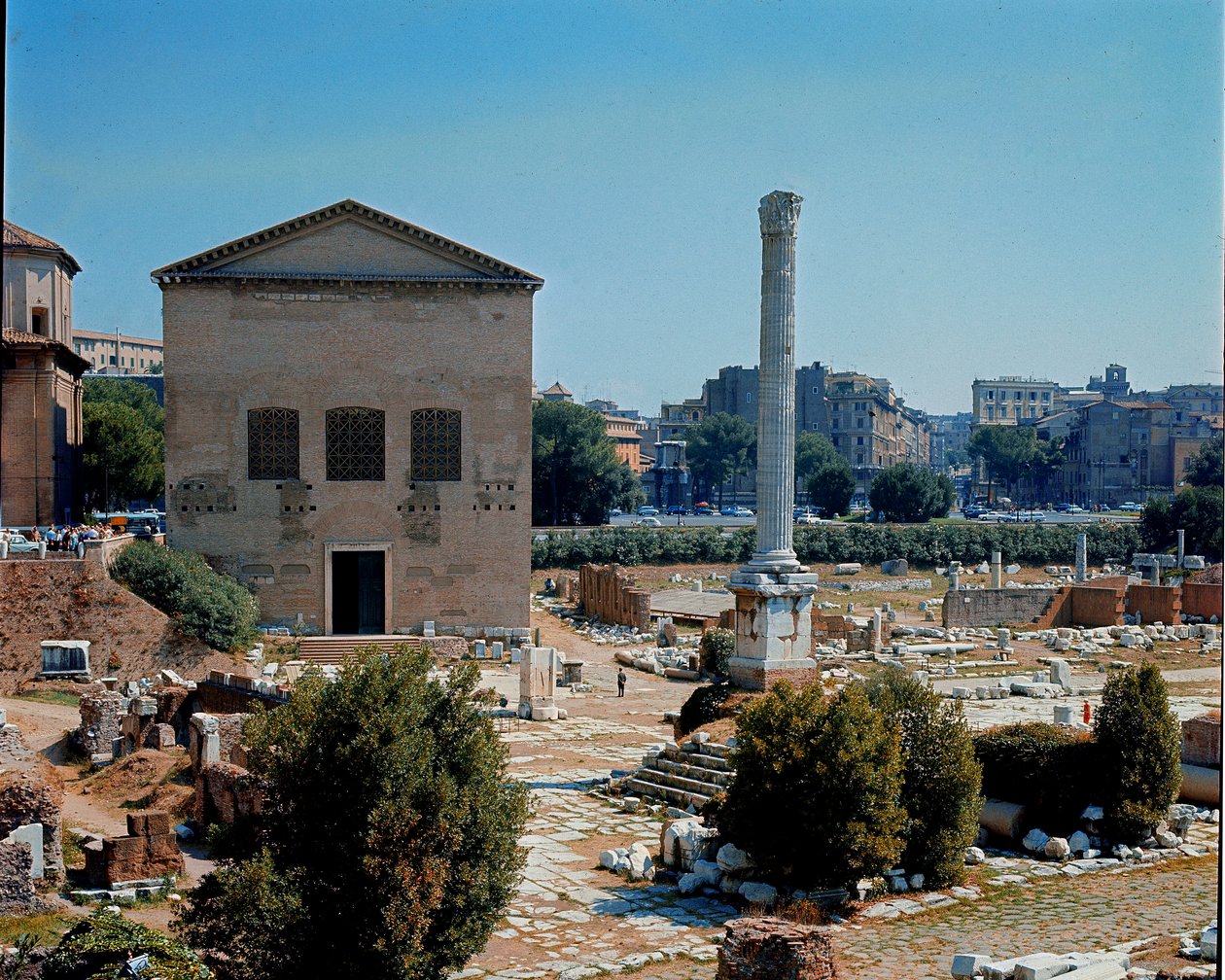 Foro Romano: vista della Curia da Roman