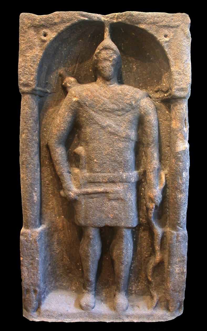 Lapide romana raffigurante un arciere hamiano (siriano), c.125-40 d.C. da Roman