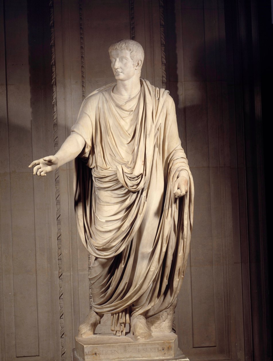 Arte romana: statua in marmo dell