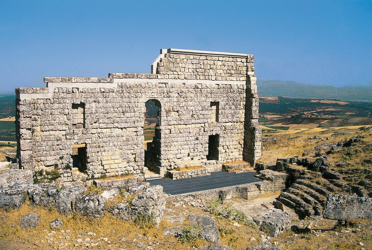 Rovine del teatro romano, Acinipo, Ronda, Spagna da Roman