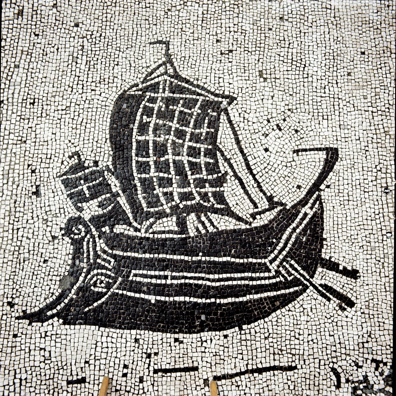 Nave di Sabratha che ritorna al porto di Ostia da Roman