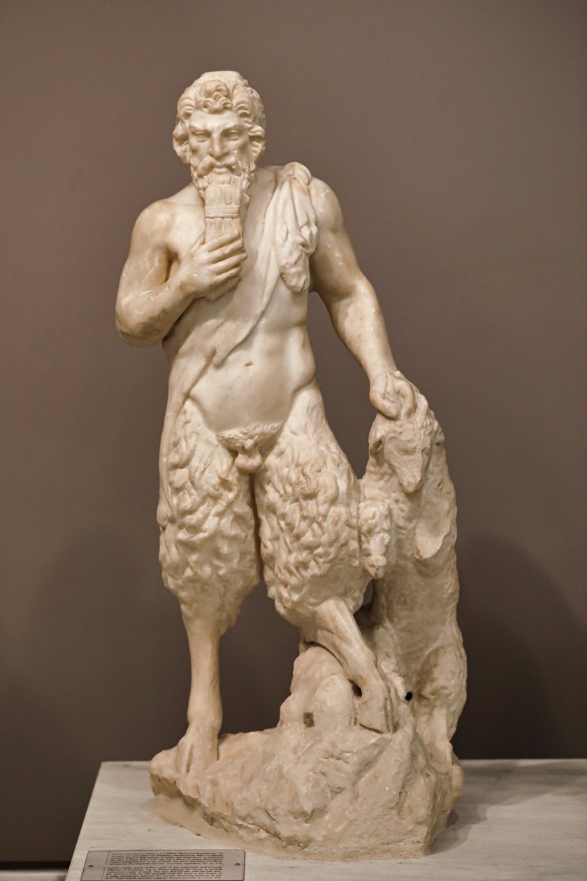 Statua del dio Pan, II secolo da Roman