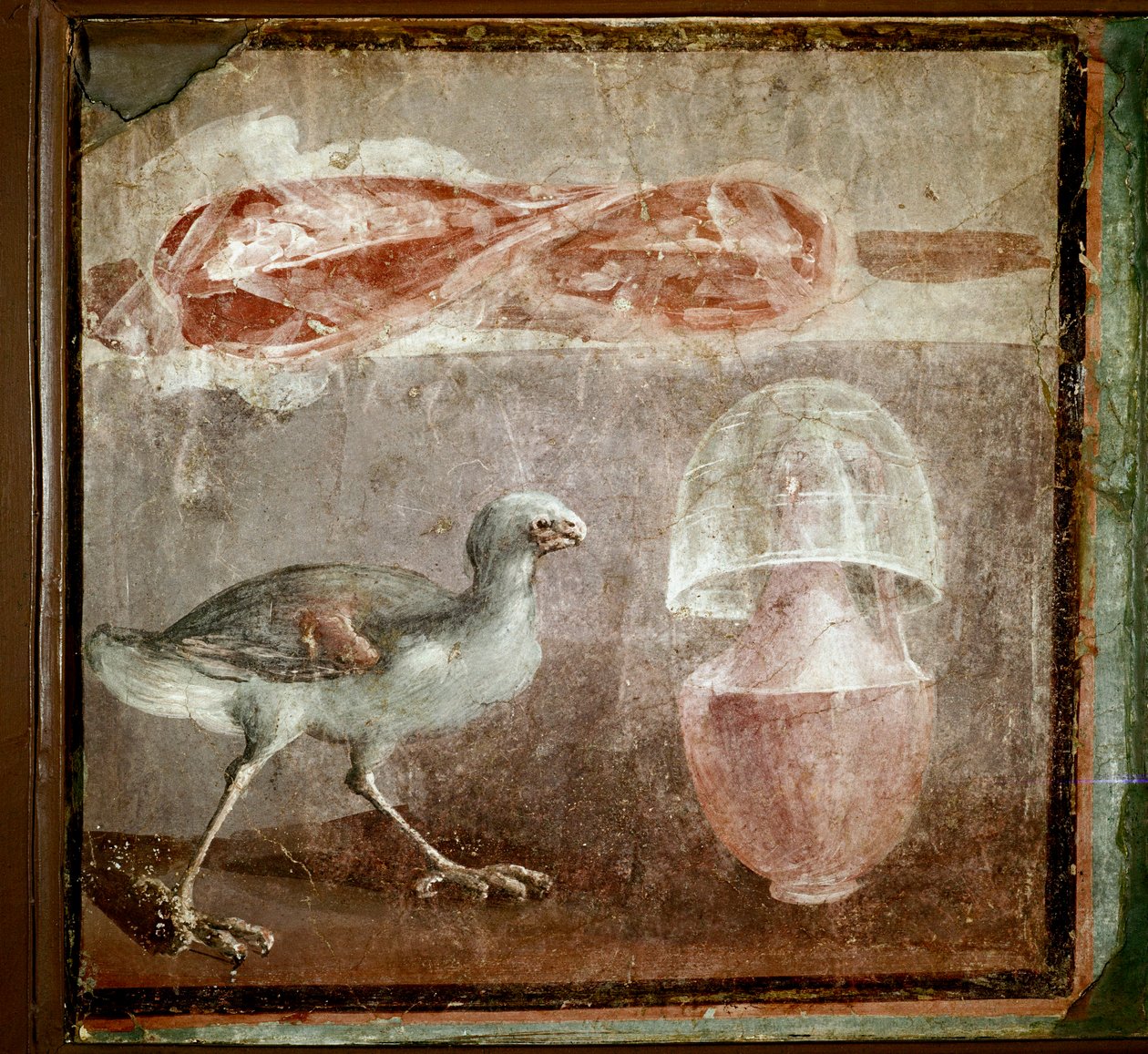 Natura morta con uccello (affresco) da Roman