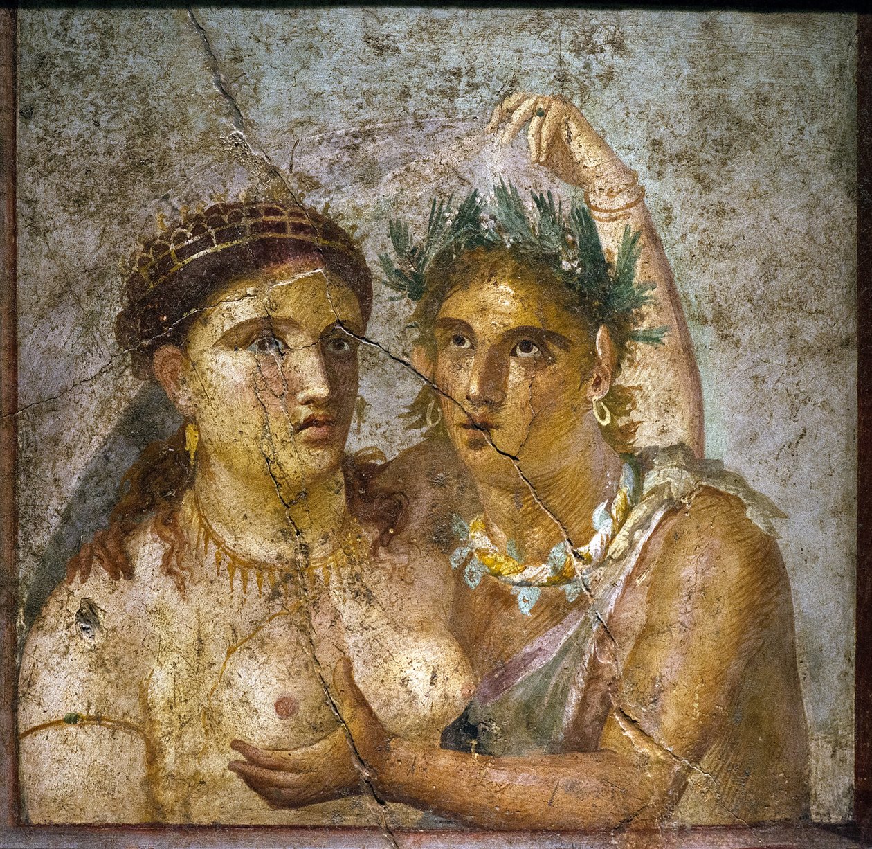 Il satiro e la menade - Satiro e menade - Pompei - Casa di Cecilio Giocondo - Satiro e menade - Gabinetto segreto da Roman