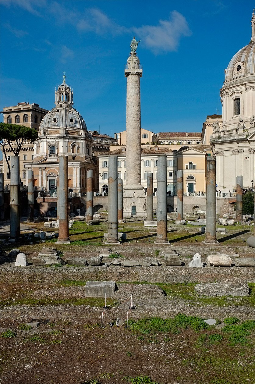 Veduta del Foro e della Colonna Traiana da Roman