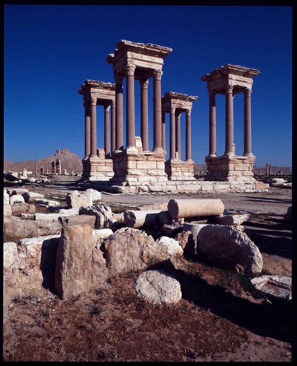 Vista del Tetrapylon da Roman