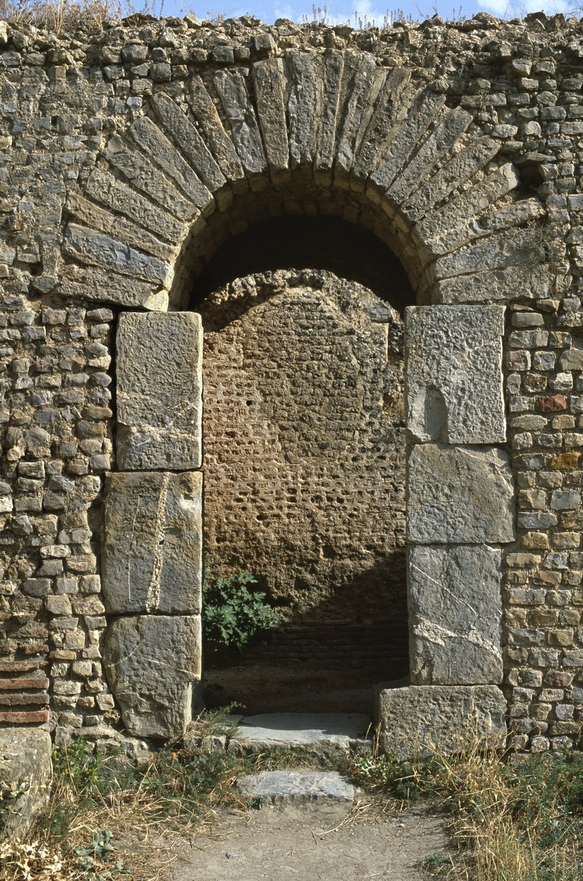 Una porta, dettaglio dei bagni, Alto Periodo Imperiale da Roman Imperial Period