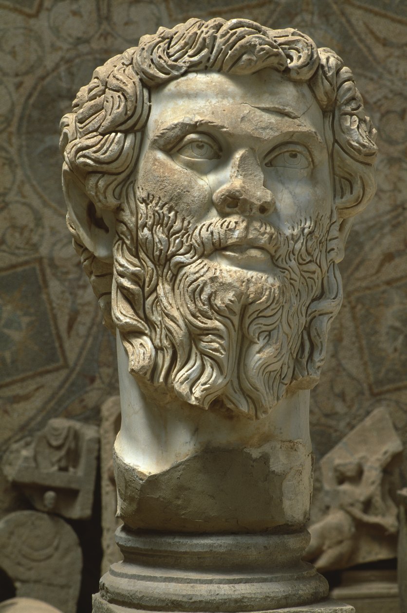 Busto di Settimio Severo (145-211), Alto Periodo Imperiale (27 a.C.-395 d.C.) da Roman Imperial Period