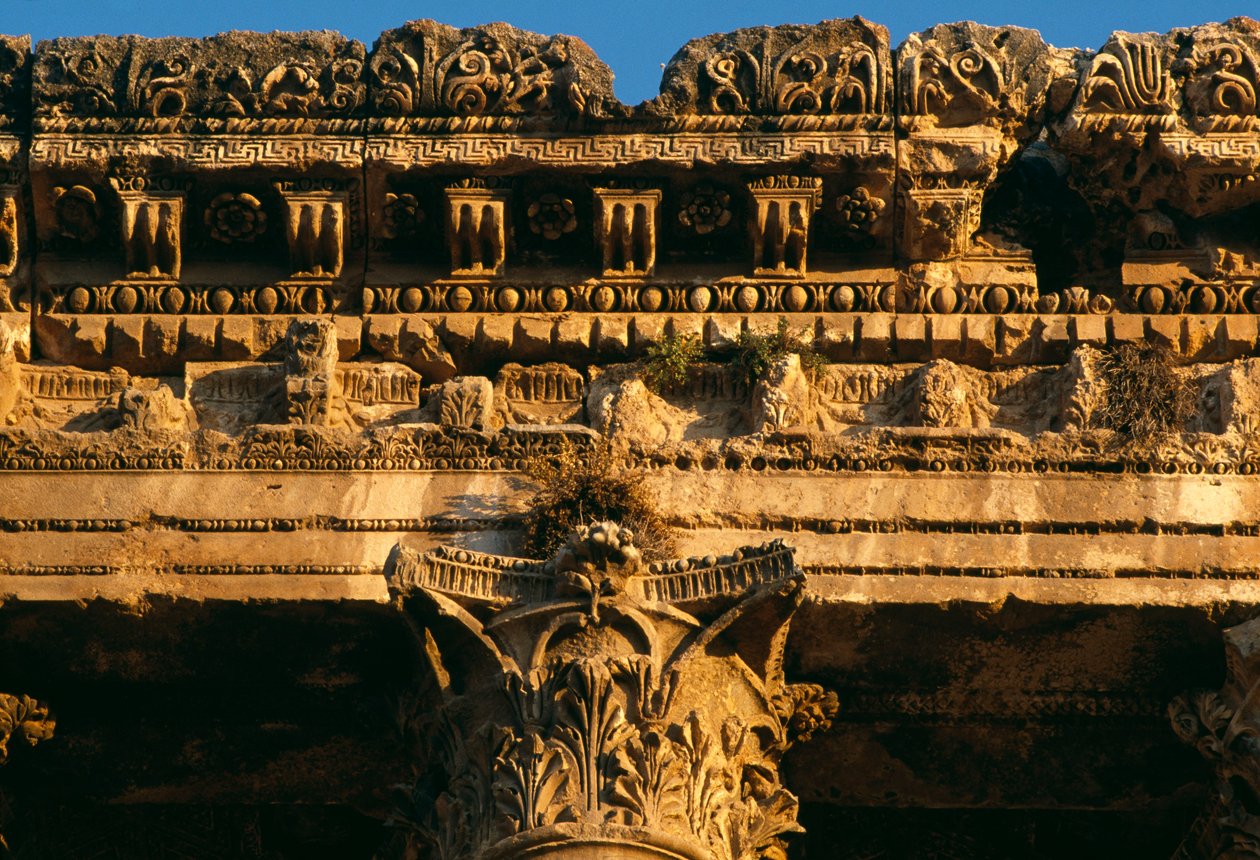 Tempio di Bacco, dettaglio dell