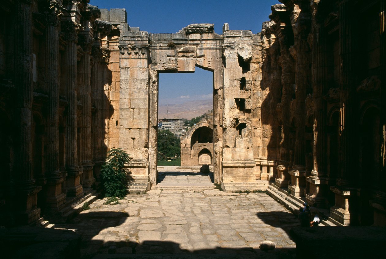 Tempio di Bacco, (dettaglio), vista dall