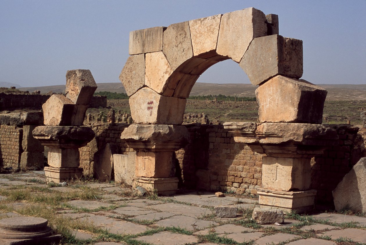 Vista del mercato di Sertius, Alto Periodo Imperiale (27 a.C.-395 d.C.) da Roman Imperial Period