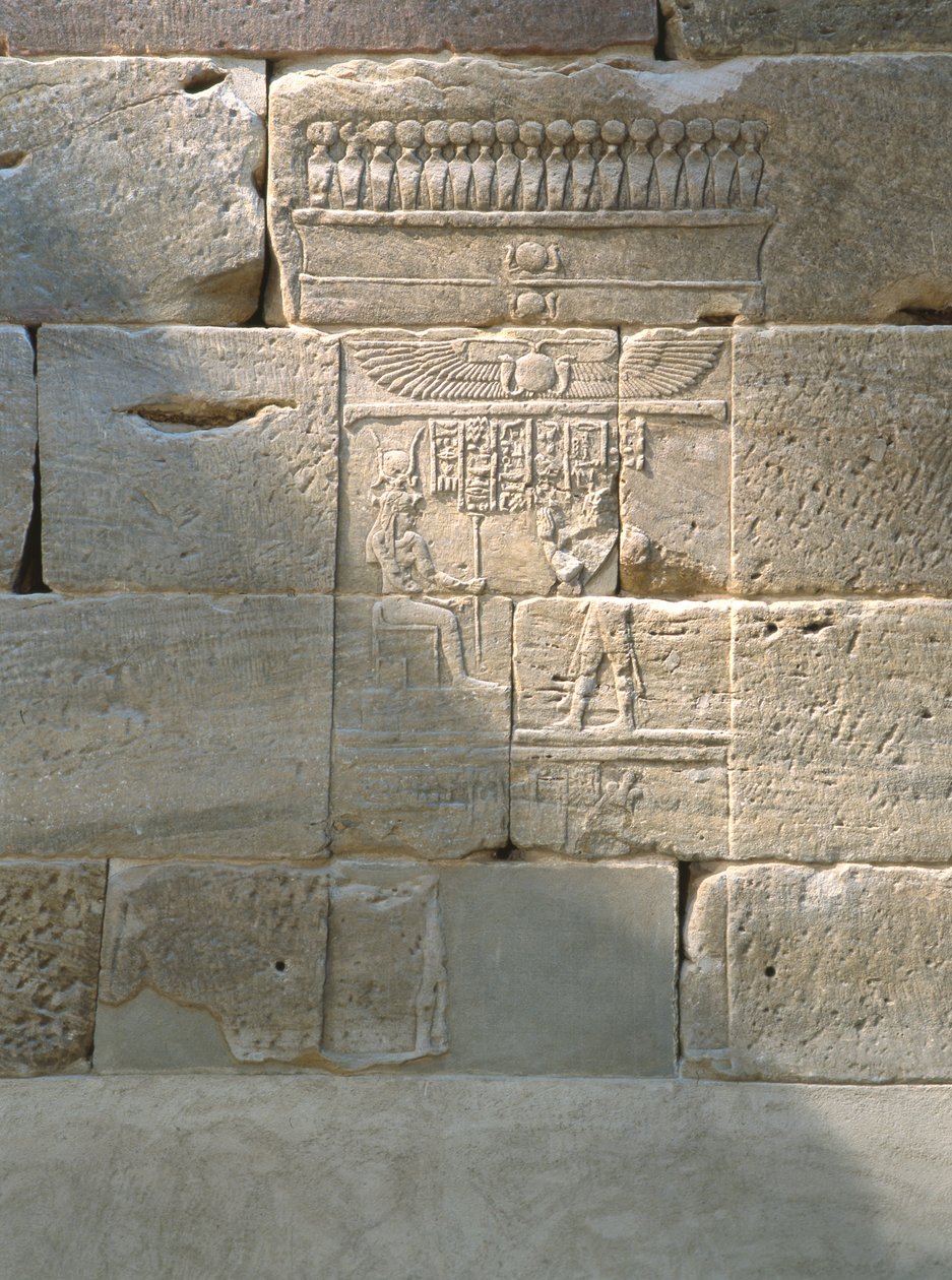 Rilievo dal Tempio di Dendur, c.10 a.C. (arenaria eolica) da Roman Period Egyptian