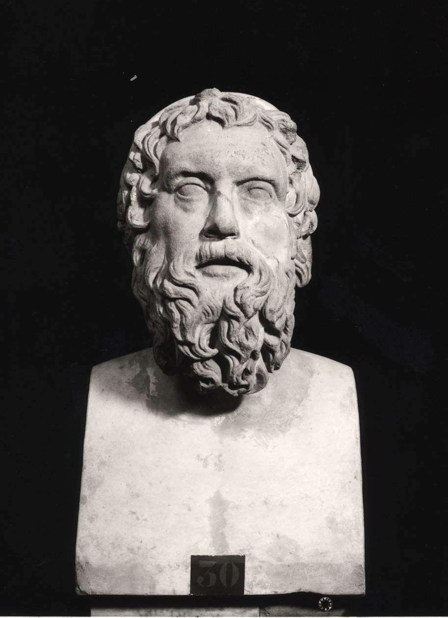 Busto di Aristofane da Roman Roman