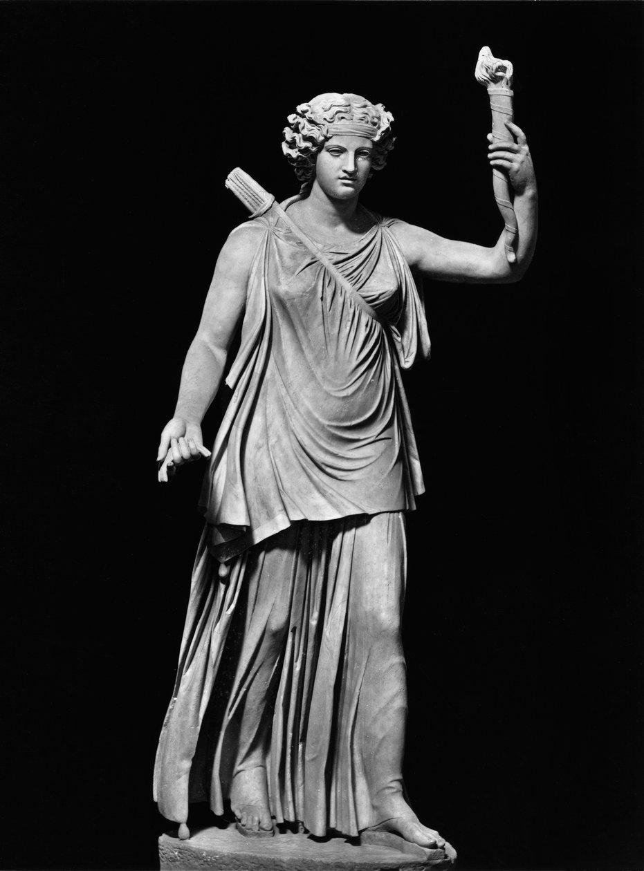 Diana Lucifera (marmo) (foto b/n) da Roman Roman