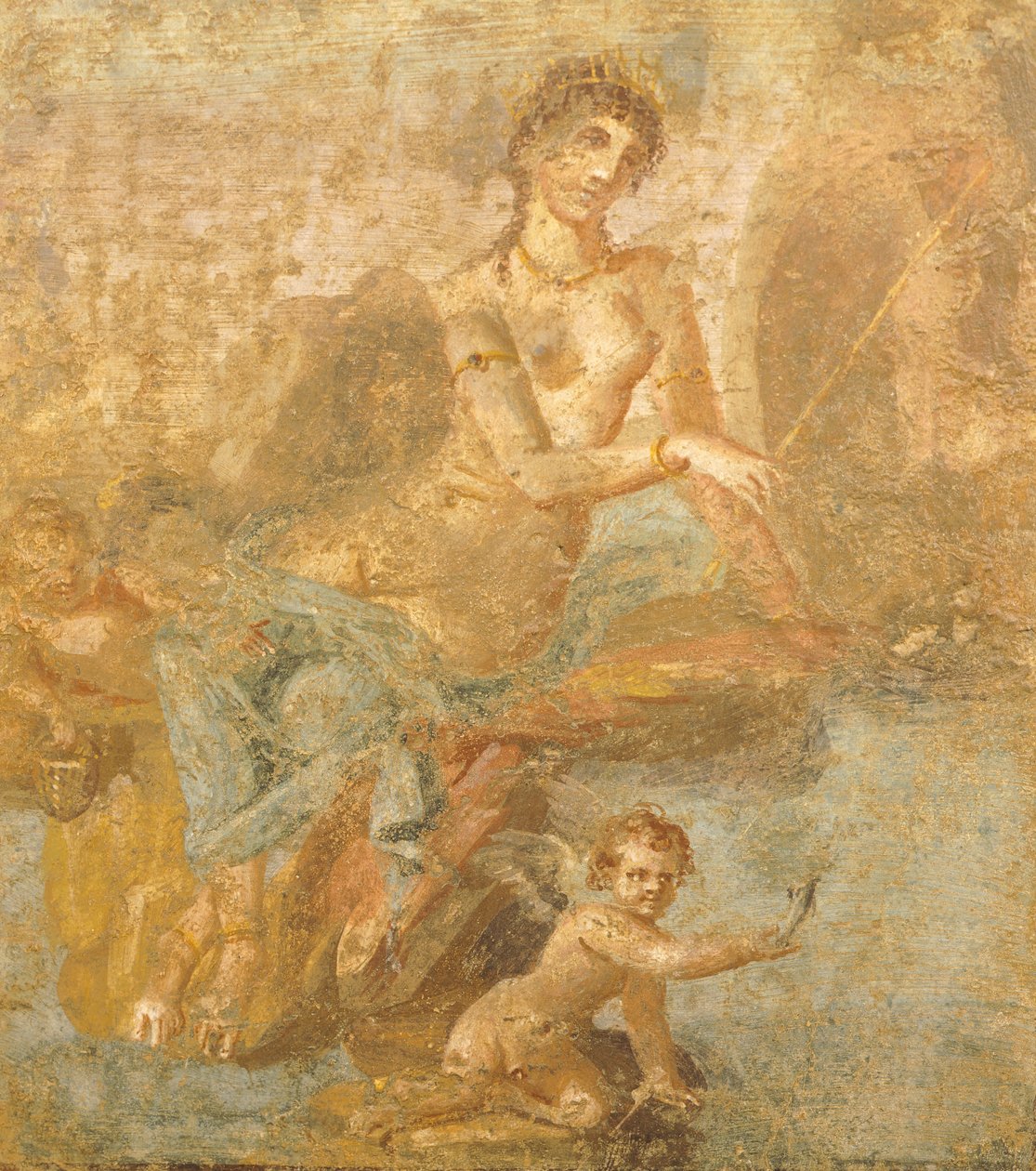 Affresco raffigurante Oreste, Pilade e Ifigenia, dalla Casa degli Amorini Dorati, Pompei, Campania, Civiltà Romana da Roman Roman