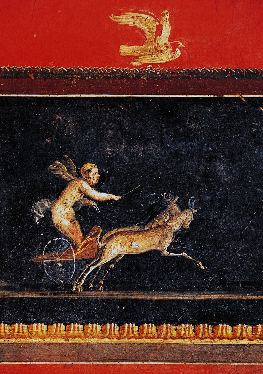 Fregio con cupido, Casa dei Vettii, Pompei (Lista del Patrimonio Mondiale UNESCO) da Roman Roman
