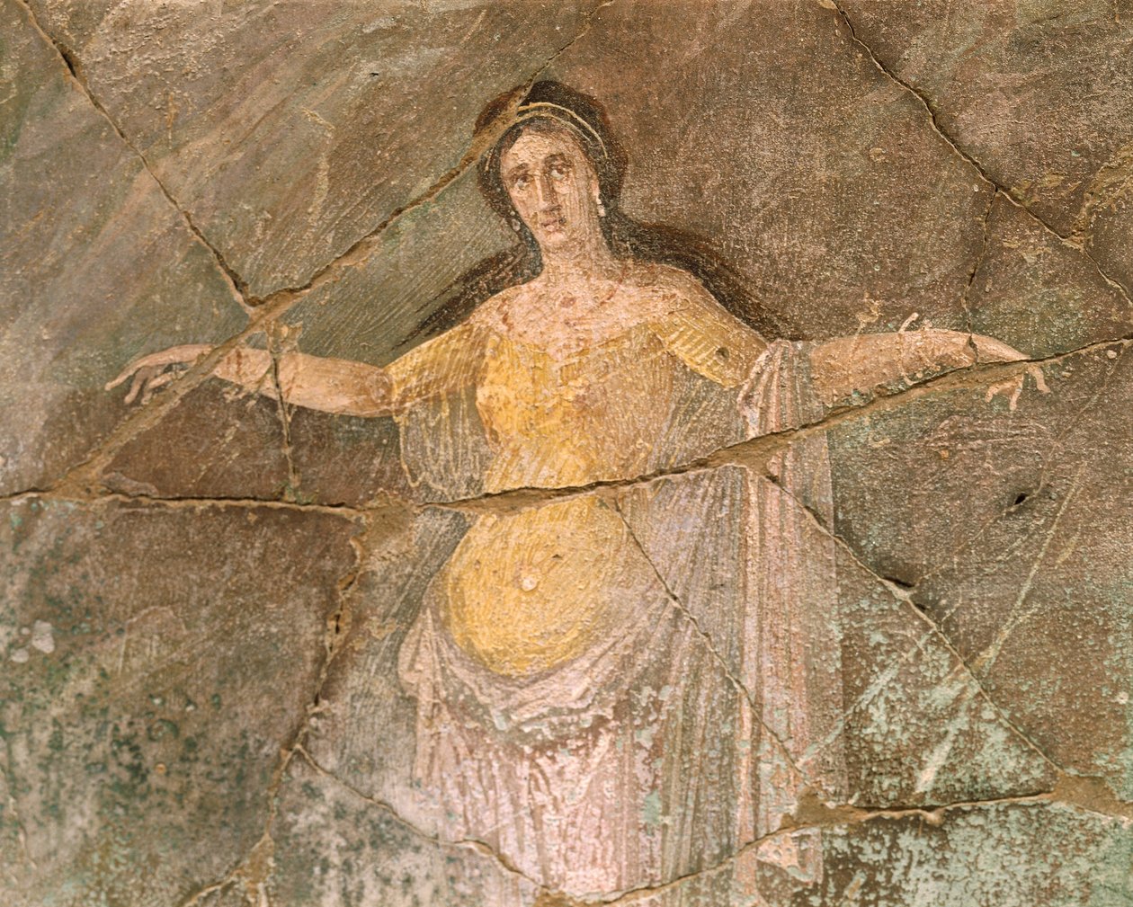 Italia, Regione Campania, Provincia di Napoli, Pompei, Casa del Sacerdote Amandus, Affresco raffigurante Andromeda da Roman Roman