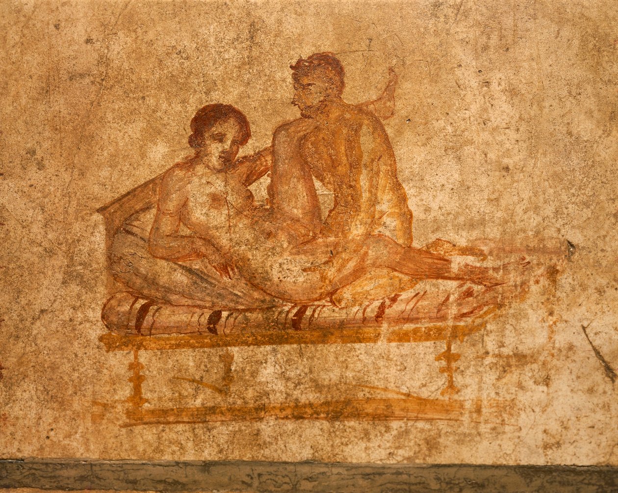 Italia, Regione Campania, Provincia di Napoli, Pompei, Casa dei Vettii, affresco erotico da Roman Roman