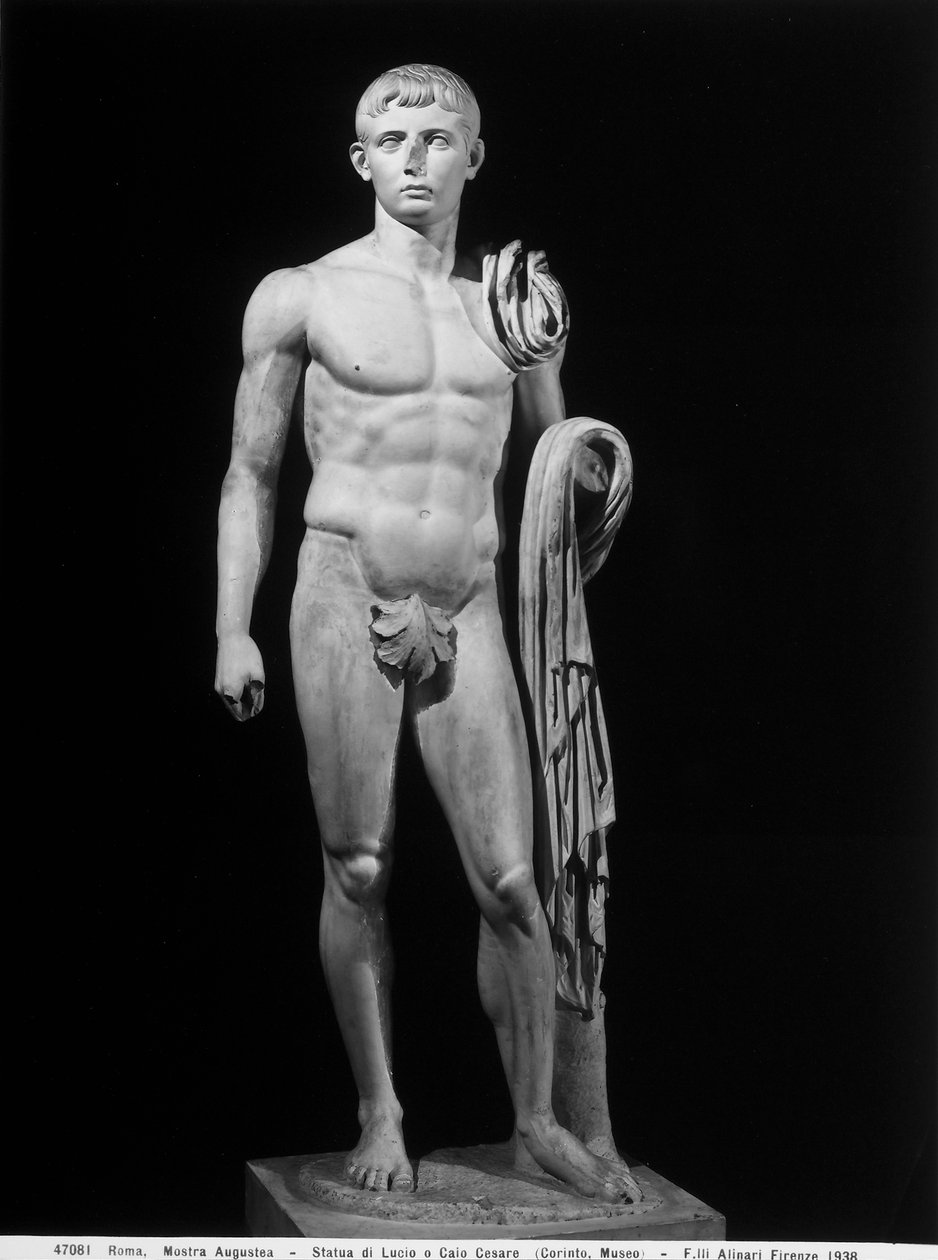 Nudo maschile (Lucio o Gaio Cesare) (marmo) da Roman Roman