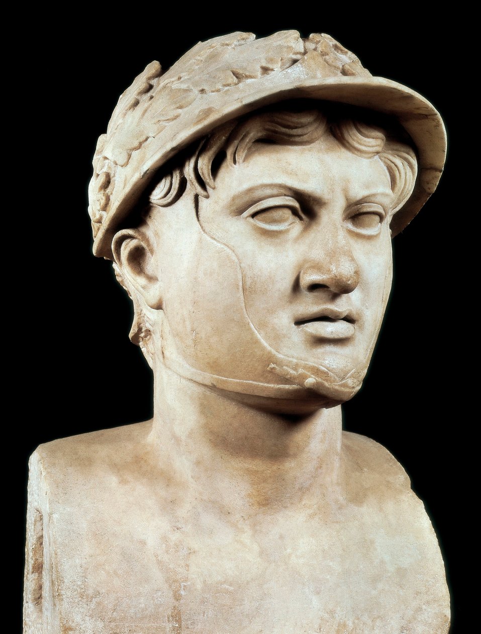 Arte Romana: busto di Pirro I (319-272 a.C.) (marmo) da Roman Roman