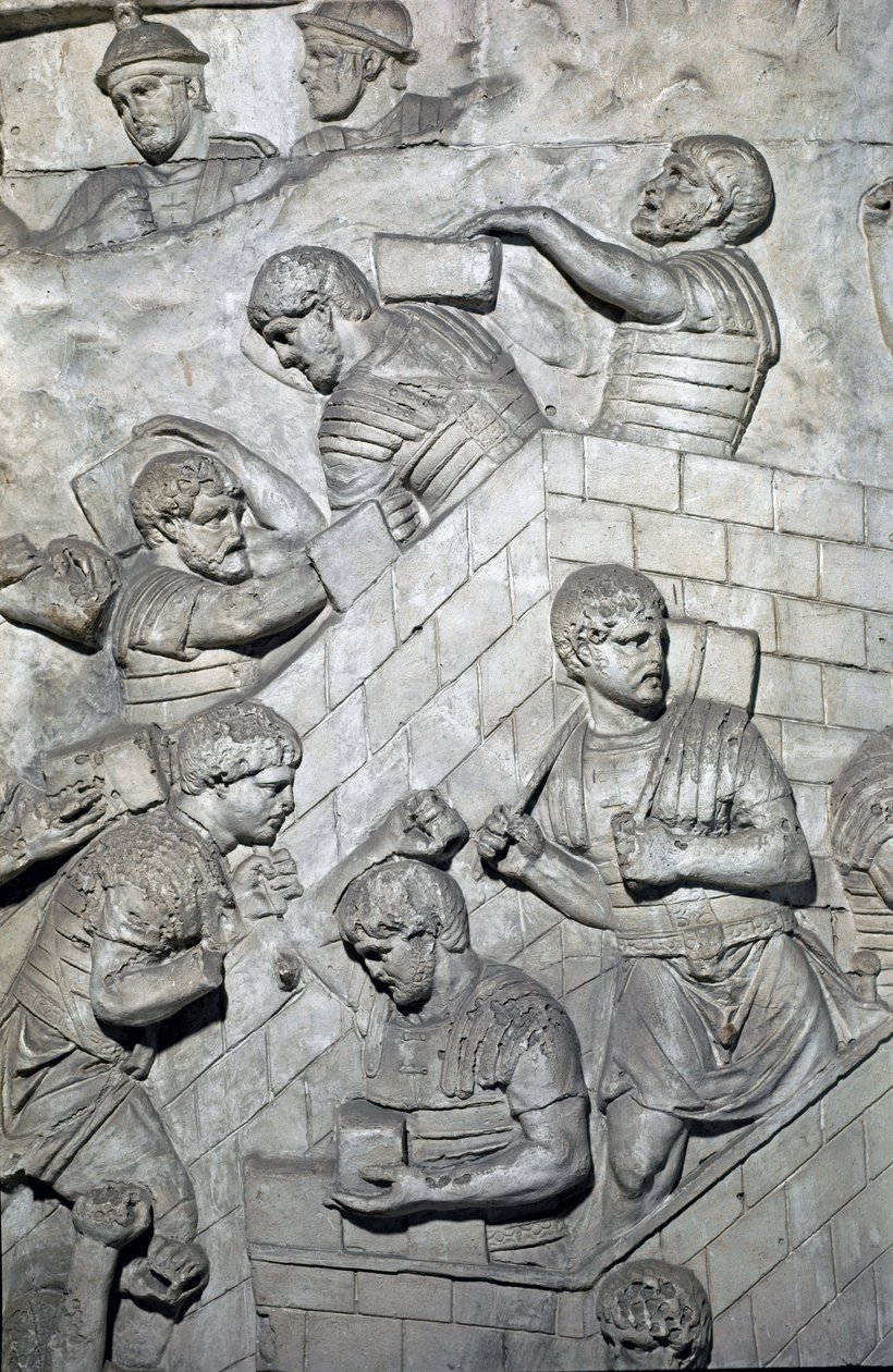 Arte romana: costruzione di un forte nell