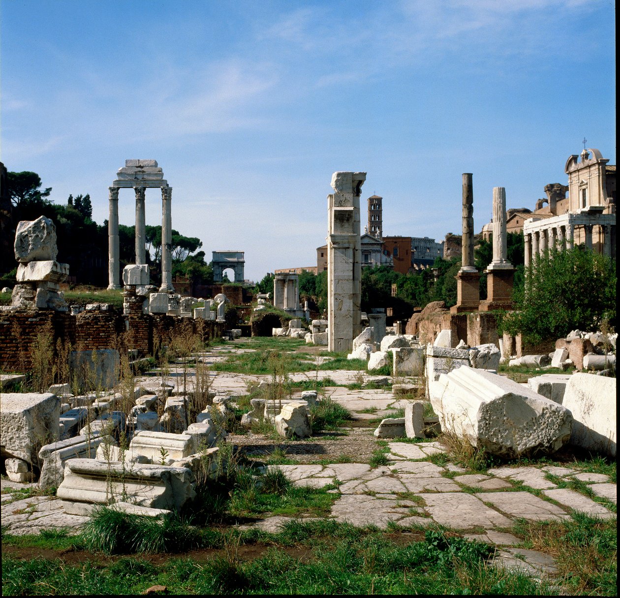 Arte romana: vista del Foro Romano da Roman Roman