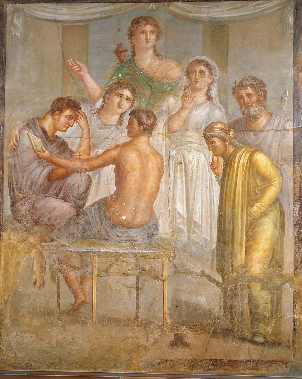 Civiltà romana. Admeto e Alcesti, affresco dalla Basilica di Ercolano da Roman Roman