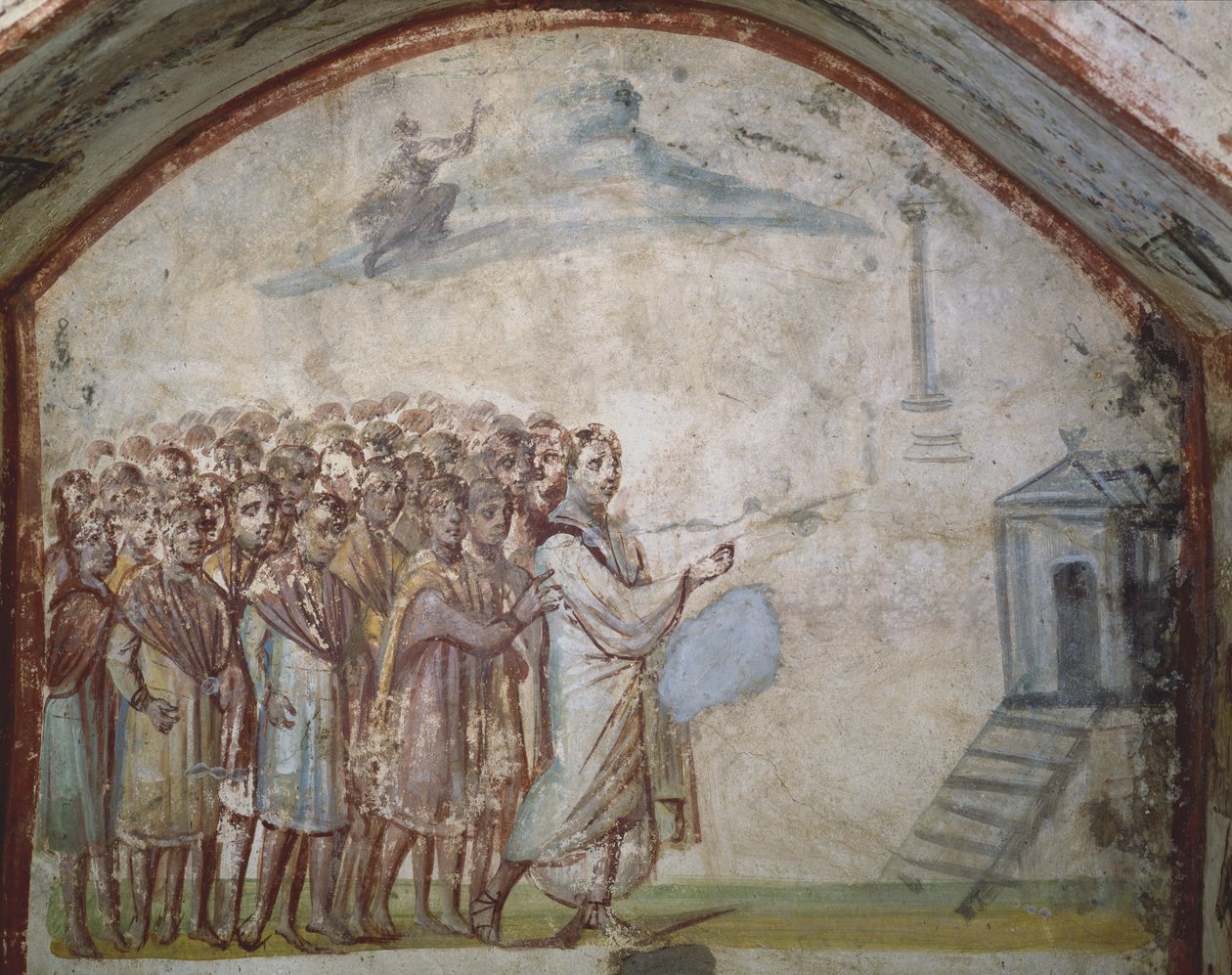La resurrezione di Lazzaro, Catacombe di Via Latina, Roma da Roman Roman
