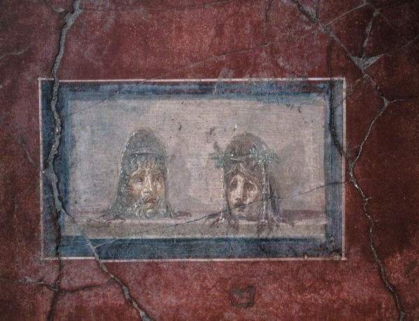Due maschere teatrali, I secolo a.C.-d.C. 79 da Roman Roman