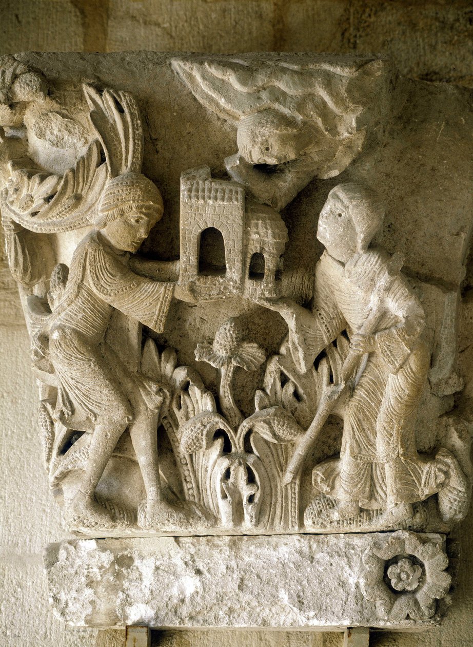 Cappella della Cattedrale Saint Lazarus di Autun. Arte romanica del XIII secolo. Autun, Saona e Loira, Borgogna, Francia. da Romanesque