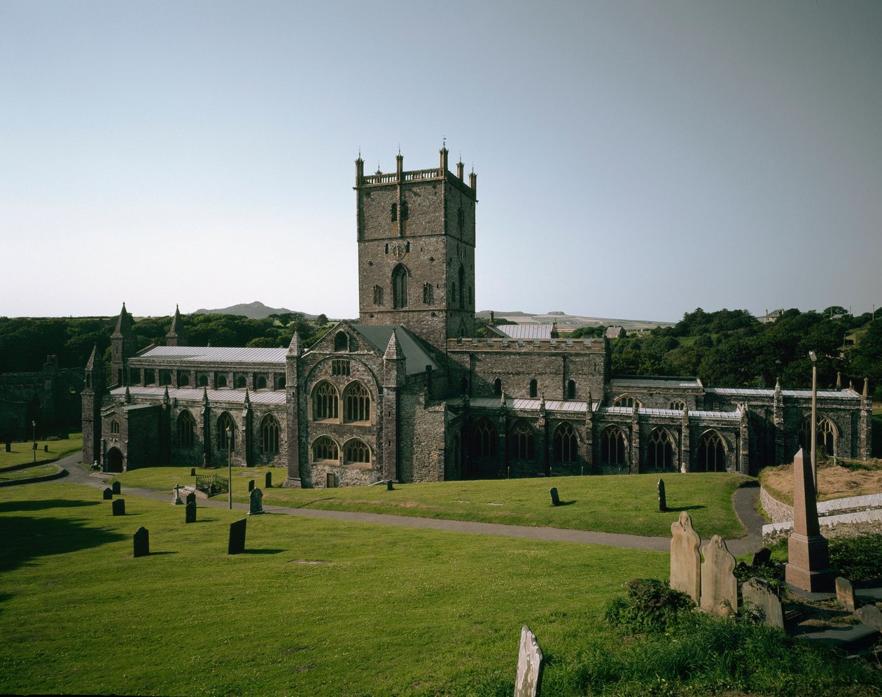 Arte romanica: vista della chiesa di San Davide costruita tra il VI e il XII secolo. Saint David