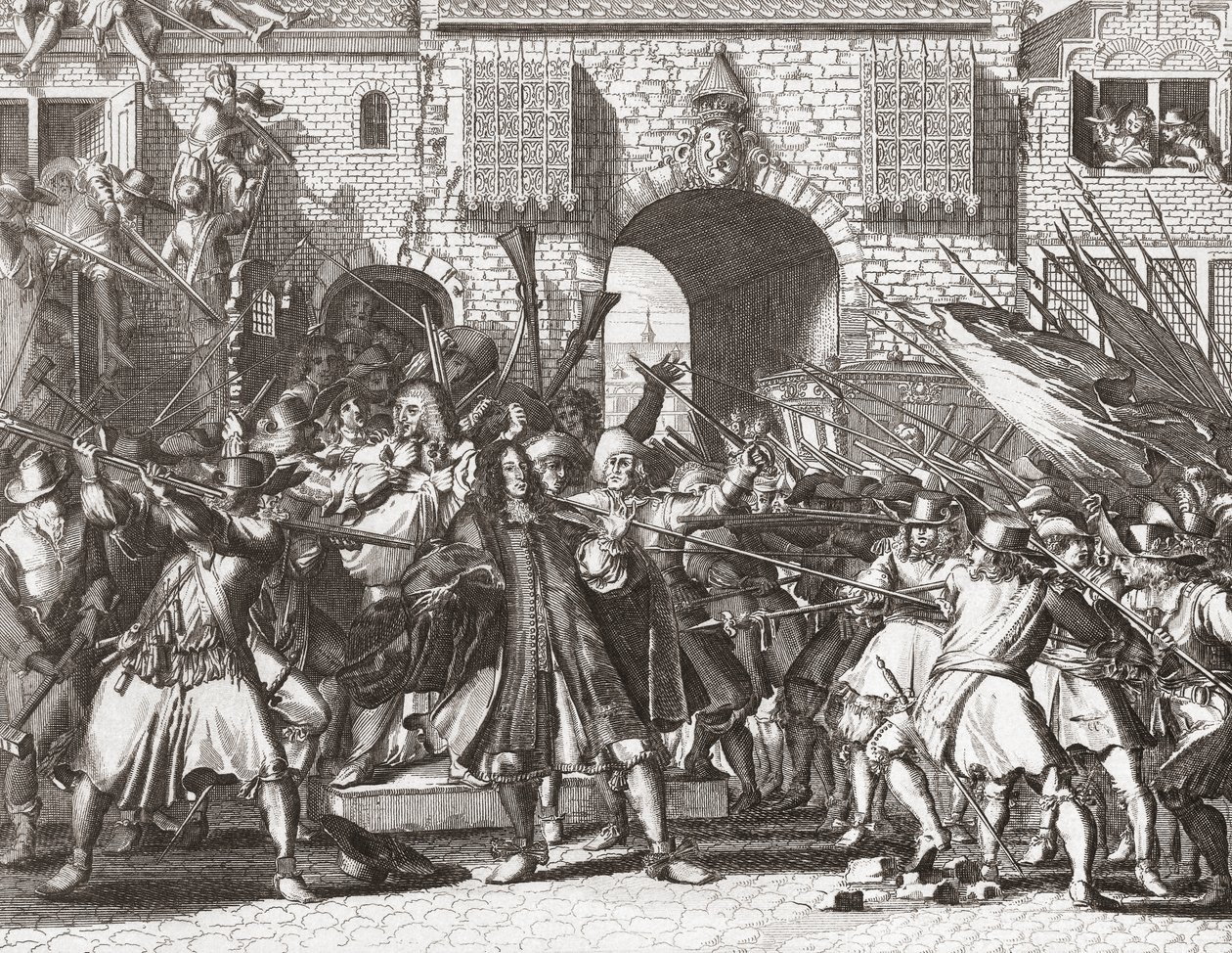 Linch mob che cattura i fratelli de Witt da Romeyn de (after) Hooghe